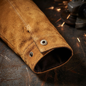 Tablier de sécurité en cuir de vachette pleine fleur de qualité supérieure, vêtement de protection industriel pour le soudage, résistant au feu et à la chaleur, imperméable JNM SAFETY - Product Image 4