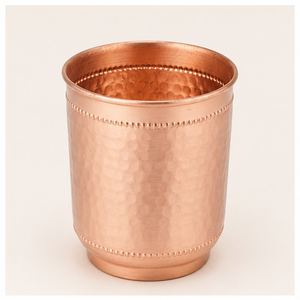 Gobelet en cuivre pur pour les bienfaits de la santé, design martelé, tasse à eau en cuivre pour la maison et la décoration de table de restaurant de luxe - Product Image 1
