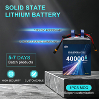 Batterie Li-ion solide LiNiMnCoO2 au silicium-carbone NMC 3,7 V 6S 12S 14S 18S 24S 28S 40000 mAh à longue autonomie pour drone UAV