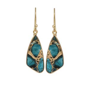 Pendientes colgantes de apatita estilo Mohave, artículo de regalo de colección chapado en oro hecho a mano largo para ella, joyería de moda - Product Image 1