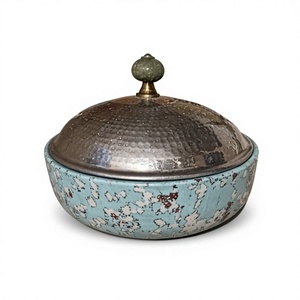 ชุดอุปกรณ์ครัวดีไซน์สวยงาม หม้อไฟบุฟเฟ่ต์ไม้และมีนา พร้อมฝาปิดแบบตอกลาย ราคาประหยัด - Product Image 5