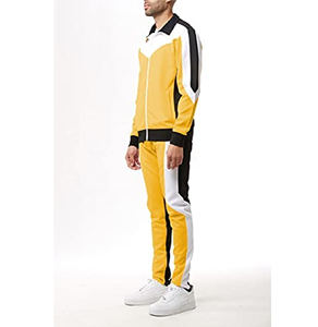 ชุดวอร์มสไตล์สตรีทสำหรับผู้ชาย,ชุดวิ่งกางเกงวอร์มหลากสีแบบมีซิปสำหรับผู้ชายปี2022 - Product Image 1