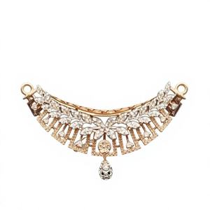 Conjunto de Colgante Doble Kundan Tanmaniya Premium, Oro de 14K, Diamante Cultivado en Laboratorio de 1.21 Ct, Joyería de Diseño, Venta al Por Mayor, OEM, Regalo de Lujo - Product Image 1
