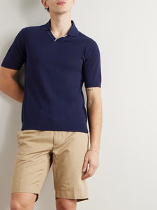 Suéter de Punto Personalizado de Alta Calidad 100% Algodón para Hombre, Estilo Polo, Colores Sólidos y en Contraste, Ecológico - Product Image 2