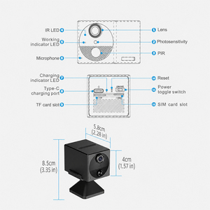Mini <span class=keywords><strong>cam</strong></span>éra 4G avec batterie 3200 mAh, <span class=keywords><strong>cam</strong></span>éra de sécurité sans fil pour la maison, vision nocturne sans éclairs, mini <span class=keywords><strong>cam</strong></span>éra - Product Image 5