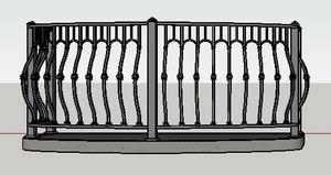 Barandillas de Escalera y Balcón de Hierro Forjado Modernas y Personalizadas con Acabado con Recubrimiento en Polvo para Uso en Exteriores, Resistentes al Agua y al Óxido - Product Image 4