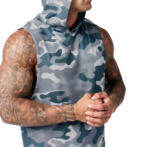 Wholesale Custom Logo Regular Fit Summer Zipper-Up Breathable Quick Dry Polyester/Rayon Hooded Long Sleeve Gym Tops Hoodie - Product Image 2