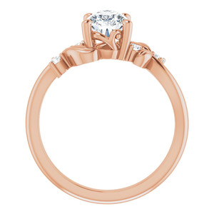 แหวนเพชรทรงลูกแพร์ประดับลายดอกไม้ ทอง 18k/22k ได้รับการรับรองจาก IGI สำหรับผู้หญิงและเด็กผู้หญิง สวมใส่ในวันครบรอบ - Product Image 3
