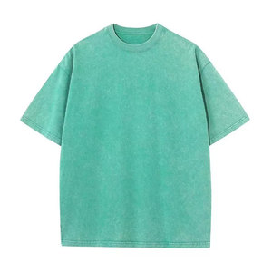 เสื้อยืดโอเวอร์ไซส์ผ้าฝ้ายหนานุ่มสไตล์วินเทจทรงหลวมใส่สบายแขนสั้นสำหรับผู้ชายและผู้หญิง ทนทาน - Product Image 6