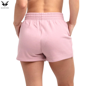 Pantalones Cortos Deportivos para Mujer, Color Morado Claro, Transpirables, de Secado Rápido, que Absorben la Humedad, Cómodos, con Diseño Único, Servicio OEM, Nueva Llegada - Product Image 3