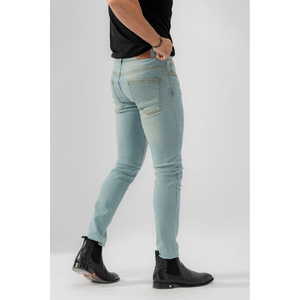 กางเกงยีนส์ผู้ชายเอวสูงทรงสลิม สกินนี่ ทรงตรง ระบายอากาศได้ดี กันน้ำ แฟชั่น ขายส่ง สไตล์ใหม่ ราคาถูก รับสั่งทำ - Product Image 2