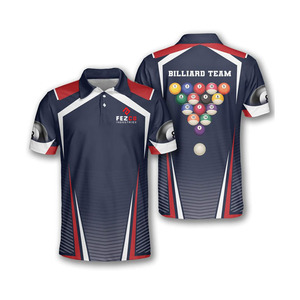 Camisa Polo de Billar para Hombre con Estampado de Calaveras y Bola 8, Casual, Manga Corta, Tejido de Poliéster, Diseño de Billar - Product Image 4