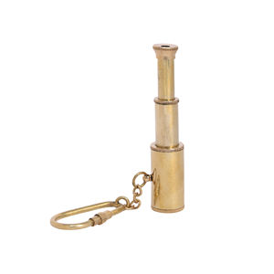 Llavero de Latón Vintage Hecho a Mano Shubham - Llaveros Náuticos Marinos Coleccionables, Llavero de Telescopio Artesanal, Dorado - Product Image 3