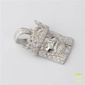 Urban Style <b>King</b> Jesus Head Pendant With Premium Moissanite Diamond Shine - Product Image 4