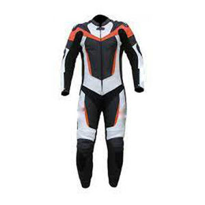 Combinaison de moto confortable en cuir épais, combinaison de moto de haute qualité, coupe-vent, fabriquée par SALUBRIOUS SPORTS - Product Image 5