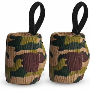 สายรัดข้อมือยกน้ำหนักแบบกันลื่น ระบายอากาศได้ดี หลายสี สำหรับออกกำลังกาย  พร้อมตัวล็อคแบบตะขอและห่วง  ผลิตจากโพลีเอสเตอร์/ไนลอน - Product Image 2