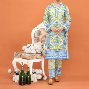 Ensemble 2 pièces imprimé Khaddar pour femme PW4174 - Product Image 3