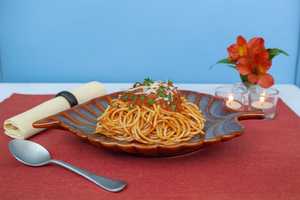 Large Leaf Shape <b>Ceramic</b> Pasta <b>Plate</b> Handmade Glazed Serving Platter for Pasta, Salad & Snacks Home, Restaurant & Gifting - Product Image 4