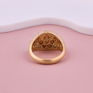 Bague en or blanc avec diamant de laboratoire de qualité supérieure, bijoux fins en diamant, bague à diamant rond pour femmes, provenant d'Inde. - Product Image 3