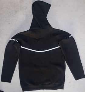 Nouvelle veste polaire à capuche technique sportive 2025, en coton multicouche, avec fermeture éclair, réfléchissante et adhésive, pour l'automne, style combinaison technique - Product Image 3