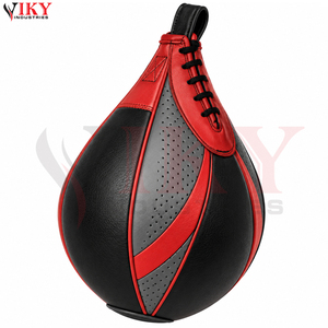 Qualité supérieure avec coutures renforcées, balles de boxe de vitesse robustes rouges et noires pour l'entraînement, prix de gros - Product Image 2