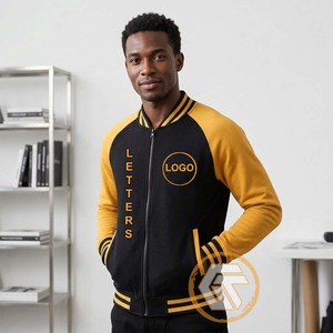 Customized for Knitted Cotton Fleece Embroidered Varsity <b>Jacket</b> Fraternity High Quality Breathable Quick Dry Autumn Greek Phi - Product Image 2