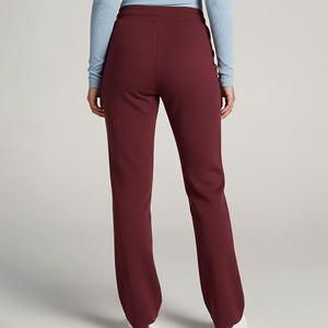 Pantalon de jogging évasé épais à taille élastique couleur unie, personnalisé OEM/ODM, avec logo brodé sur mesure, bas large - Product Image 6