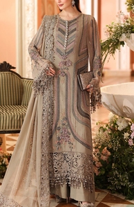 Brown Embroidered Floor Length Anarkali <b>Suit</b> Indian Pakistani Bridal <b>Wedding</b> <b>Dress</b> <b>Women</b> Shalwar Kameez - Product Image 5