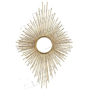 Espejo de pared Sunburst para sala de estar, alta calidad, precios más bajos, espejo de pared de Metal para dormitorio, espejo de Navidad contemporáneo - Product Image 1