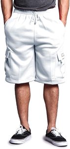 Men's Casual Elastic Waist Cotton Fleece Training Fitness Running Workout Gym Sports Shorts Quick Dry Breathable - Product Image 2