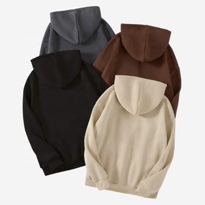 Sudadera con capucha de corte holgado con doble cremallera, personalizada, de algodón 100% de alto gramaje, estilo cropped, para hombre, de felpa francesa, con cremallera. - Product Image 1