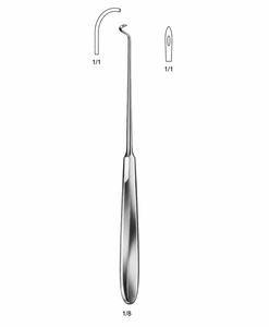 Aguja de Ligadura Deschamps para Mano Derecha 225mm |   Acero Inoxidable de Primera Calidad - Product Image 1