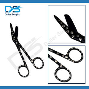 Ciseaux à pansements Lister 5,5 pouces bleus, ciseaux médicaux manuels en acier inoxydable pour infirmières, usage hospitalier, garantie 1 an, fabriqués au Pakistan - Product Image 3