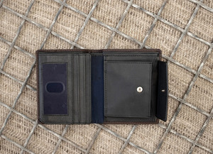 High Quality Genuine <b>Leather</b> Tri Fold <b>Wallet</b> Custom Logo Men Vintage <b>Real</b> Cowhide Credit Card Holder <b>Wallet</b> LTW-0120 - Product Image 2