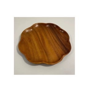 20pcs Multiple Sizes Available Luxury Handmade Japanese Solid Wood Durable Polished Classic Style Serving Plate <b>Dinnerware</b> for - Product Image 3