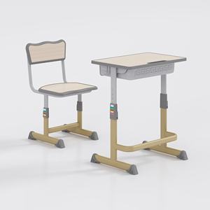 Ensemble de bureau et de chaise pour étudiants réglable en hauteur, mobilier scolaire - Product Image 4