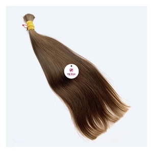 Extensiones de cabello humano vietnamita marrón claro Natural Virgen sin procesar 100% Materia prima Remy Trama a granel Nueva llegada - Product Image 6