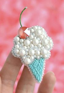 MD HANDICRAFTS Unique Artisan Embroidered Brooch Pin Elegant Floral Bead Pattern Stylish Handmade <b>Wedding</b> Jewelry <b>for</b> Teens - Product Image 2