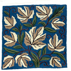 Funda de Cojín Bordada Aari de Cachemira de Lujo, Algodón, 16 Pulgadas, Decorativa, Ecológica, Hecha a Mano, para Sofá o Dormitorio, con Cierre de Cremallera - Product Image 1