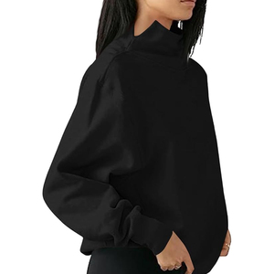 เสื้อสเวตเตอร์ผู้หญิงแบบสวมหัวโอเวอร์ไซส์ทันสมัย - Product Image 2
