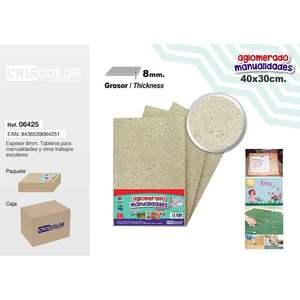 Tabla de Madera de 40*30cm con Base de Aglomerado, Producto de Artesanía en Bambú y Madera - Product Image 1