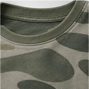 Camiseta de Manga Corta para Hombre con Estampado de Camuflaje en Forma de Cápsula de Algas Marinas Personalizada, Cuello Redondo, MTS-CAMO-0048 - Product Image 6