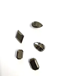 Perles de pierre fantaisie noires, 100% naturelles, facettées, qualité supérieure AAA+, pour la création de bijoux, vente en gros pour la fabrication de bijoux multiples. - Product Image 2