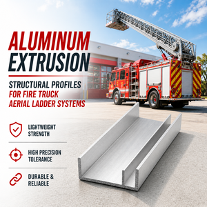 High Strength Aluminum Extrusion <b>Ladder</b> Components for Fire Engine Aerial Platforms - Product Image 2