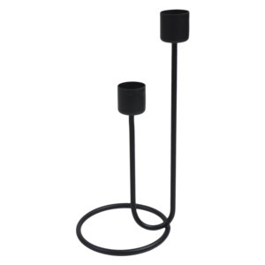 <b>Black</b> Theme Candle <b>Holder</b> With <b>Black</b> Painted Finishing Design Three Arms Candle Stand Home Villa Dinner and Wedding Table Decor - Product Image 6