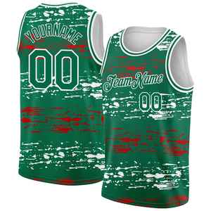 Camiseta de Baloncesto Sublimada Personalizada, Verde, Malla Transpirable, Unisex, para Adultos, con Nombre y Número del Equipo, Ropa Deportiva - Product Image 6