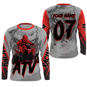 Ensemble maillot et pantalon de motocross personnalisé, manches longues, chemise de course moto, pantalon VTT, combinaison de motocross respirante pour pilote tout-terrain - Product Image 1