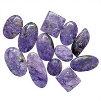 Charoite violette naturelle, cabochon lisse, pierre précieuse polie, pierre brute pour la fabrication de bagues et pendentifs, prix de gros, qualité AAA en vrac