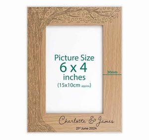 Rustic Wooden Photo Frame with Natural Grain Patterns <b>for</b> <b>Living</b> <b>Room</b> <b>Wall</b> Decor and Family <b>Picture</b> Presentation - Product Image 5