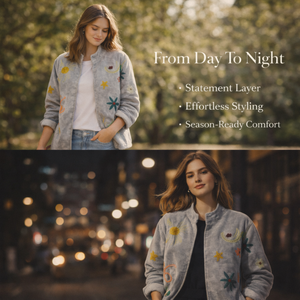 Blouson Bomber en Velours Personnalisé Fait Main avec Broderie Florale Étoilée, Col Montant, Doublure en Coton, Manteau d'Hiver – Vente en Gros - Product Image 4